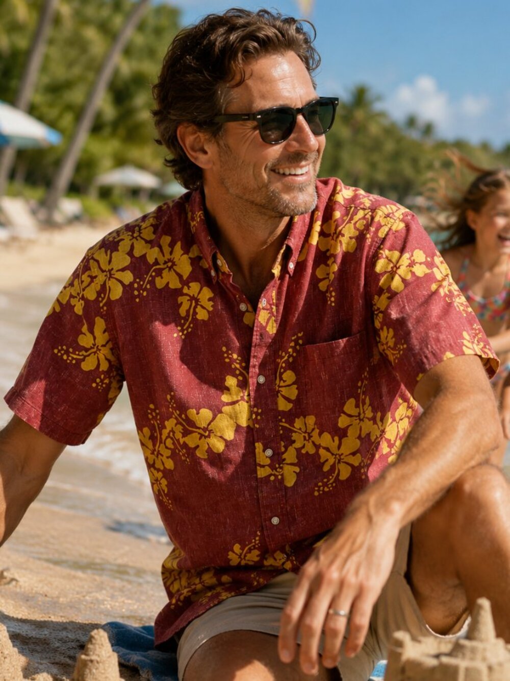 🌊 Reyn Spooner Tailored Fit Aloha Shirt | Red Hibiscus Print | Men’s 2XL